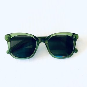 Green Chunky Madewell Sunglasses